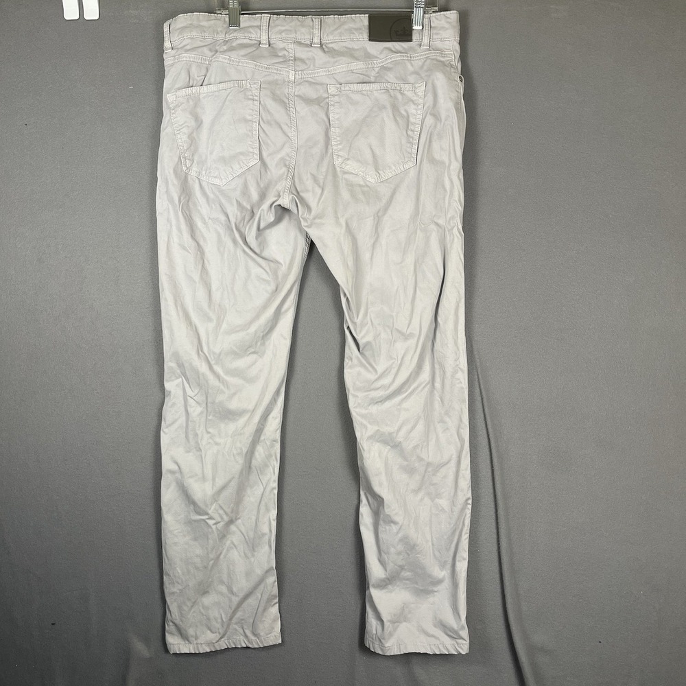 Peter Millar Pants‎ Mens 35x30 Grey Crown Crafted Wayfare Five-Pocket Pant